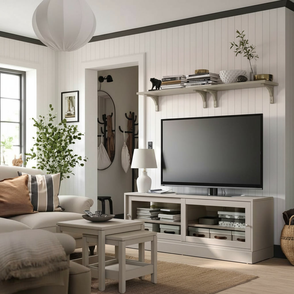 HAVSTAK Glass Door TV Unit - Image 2