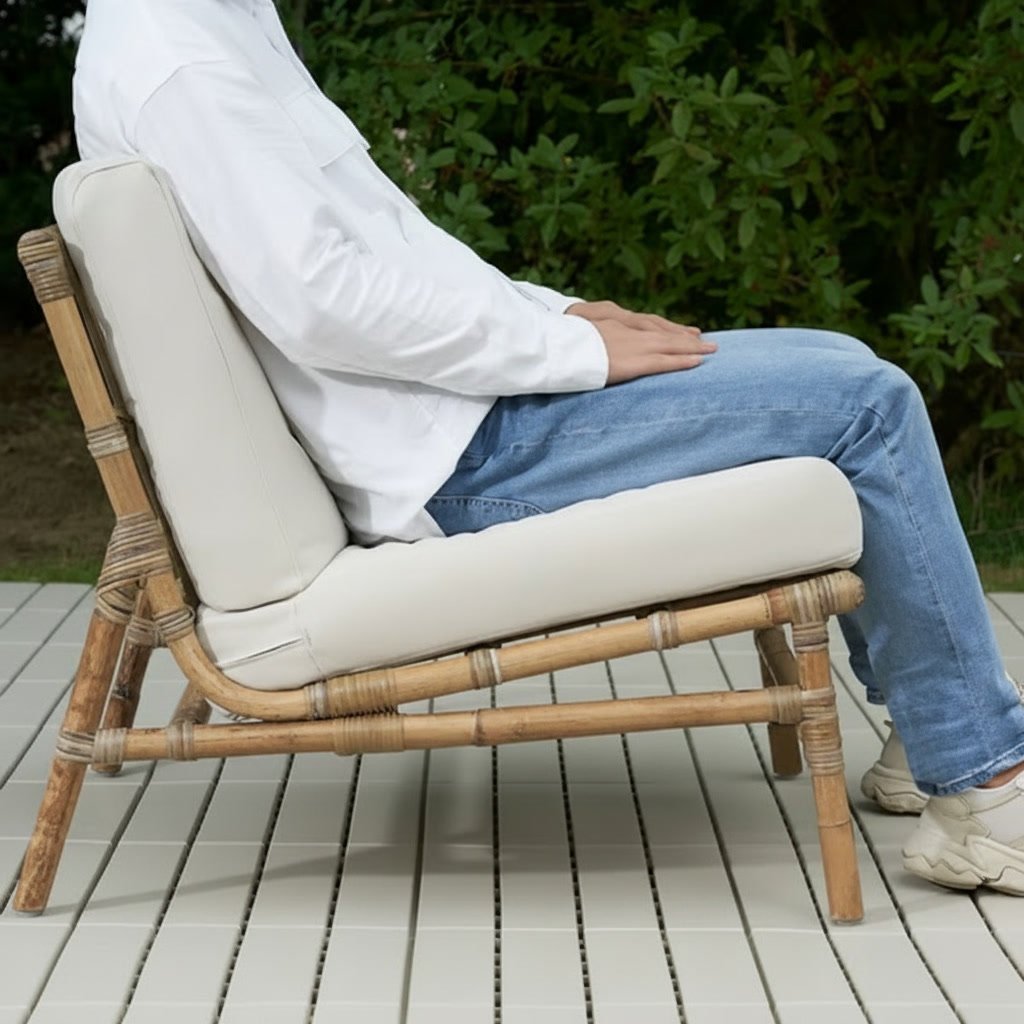TVARVIK Woven Cushioned Lounge Chair - Image 2
