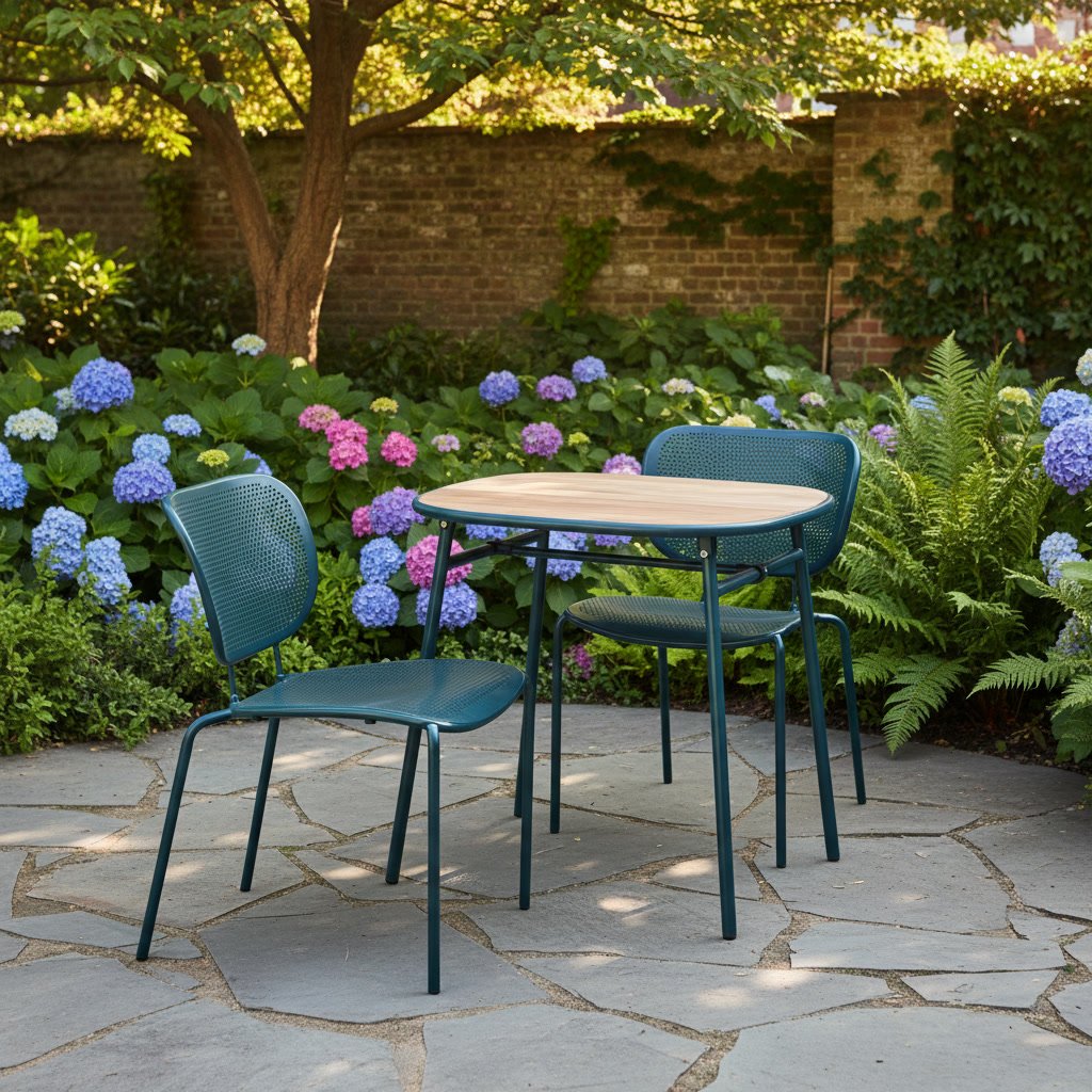 DUVSKER Outdoor Patio Table with 2 Chairs Set - Image 2
