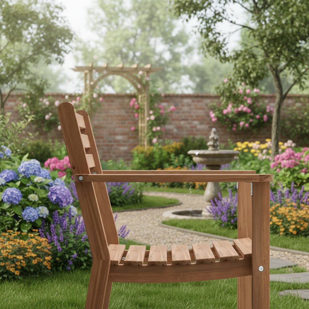 ASKHOLM Solid Acacia Armchair - Image 2