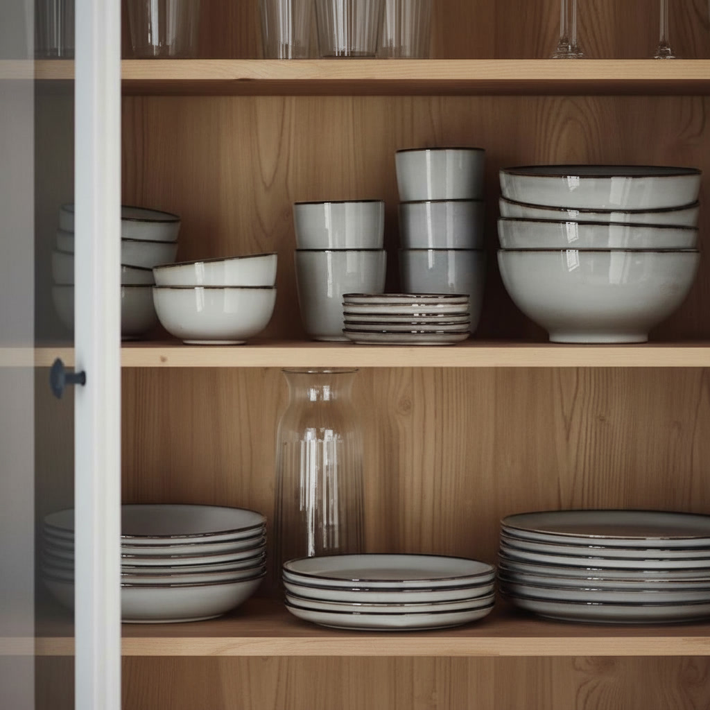GLADVIK 18-Piece Stoneware Dinnerware Set - Image 5