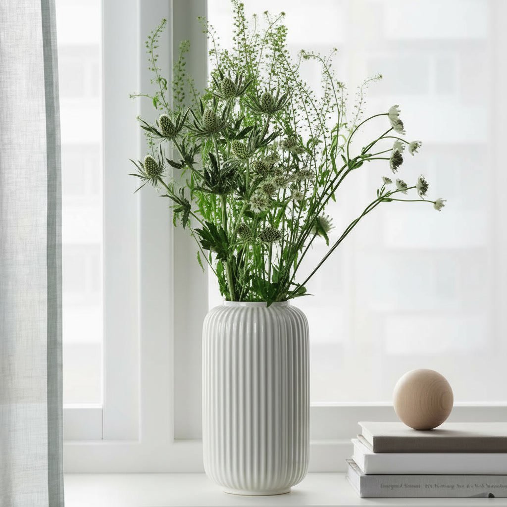 STILVIK Cylindrical Stoneware Vase - Image 2