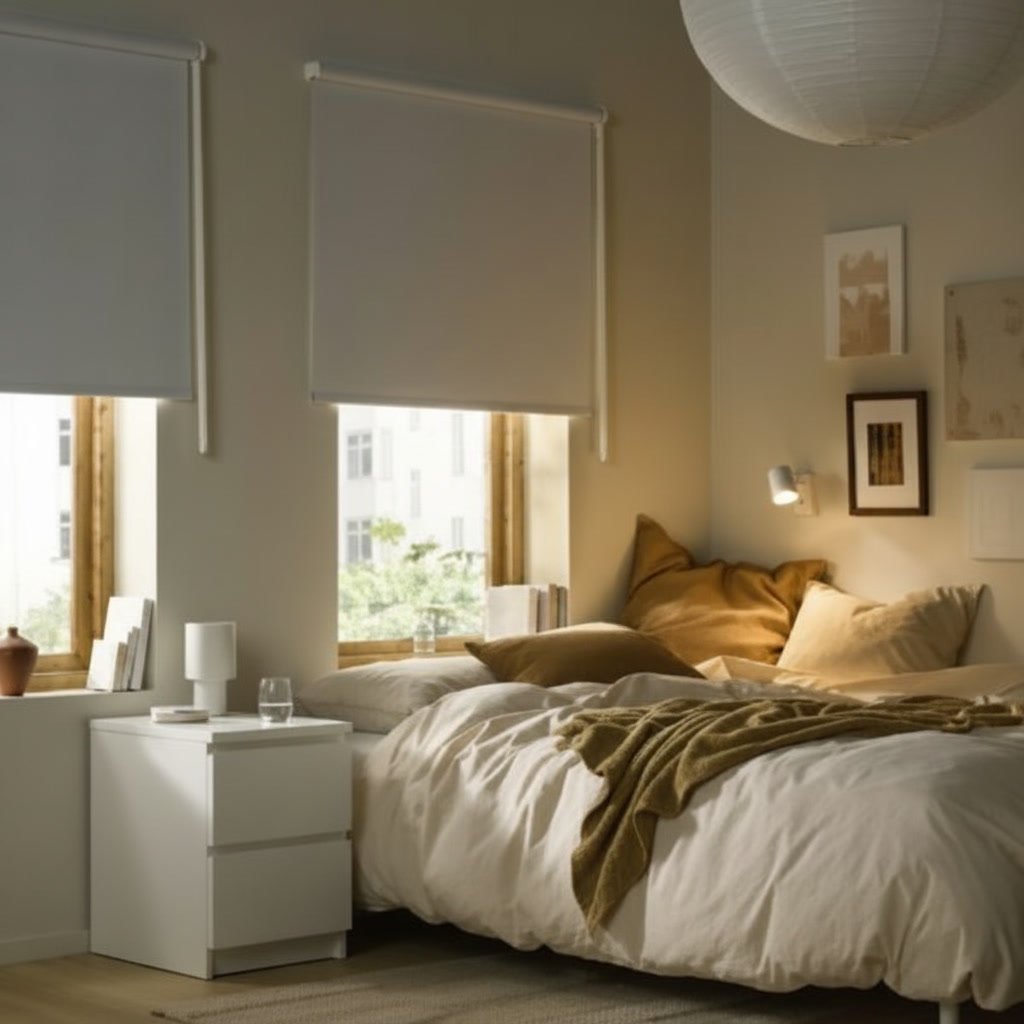 FRIDEN White Block Out Roller Blind - Image 2