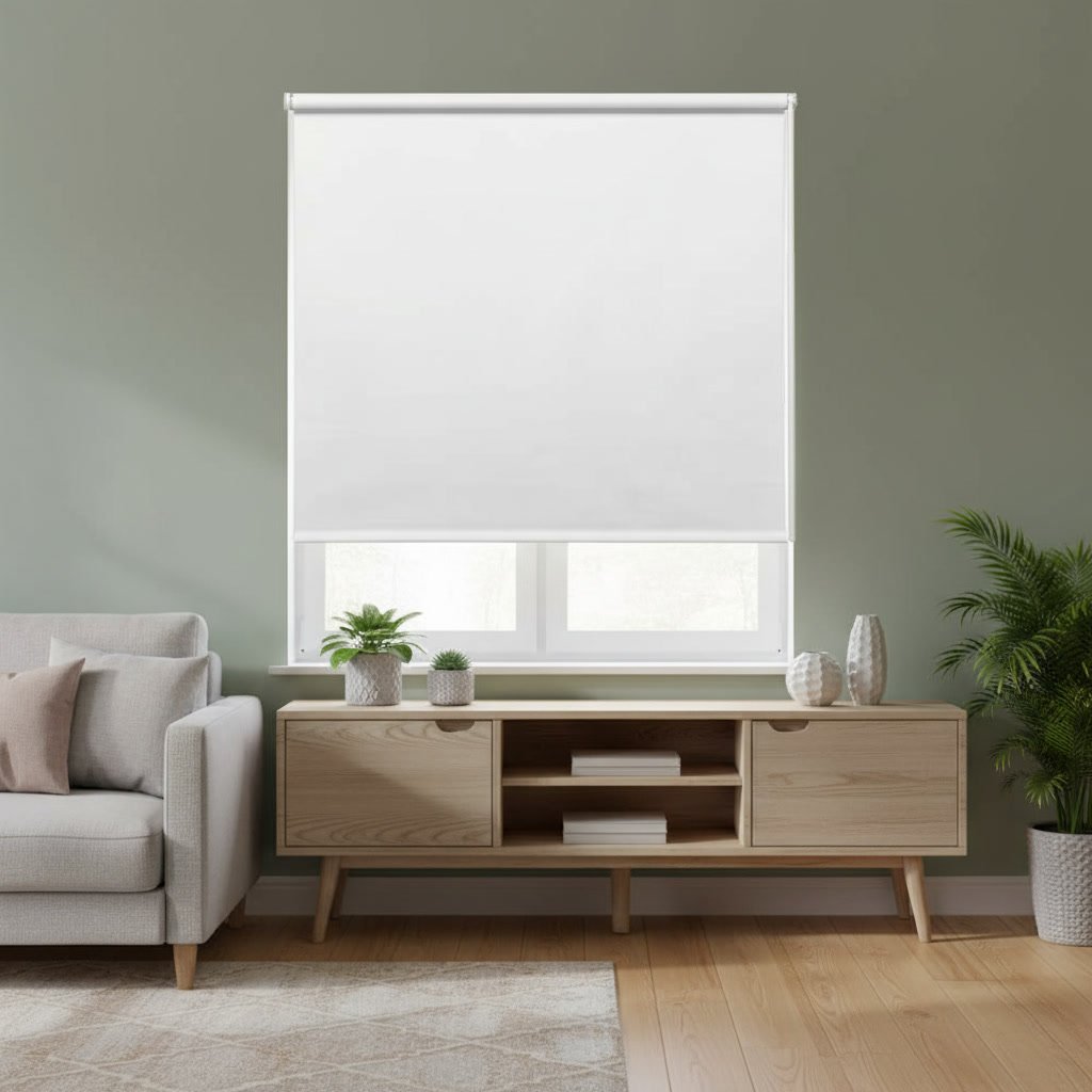 FRIDEN White Block Out Roller Blind - Image 3