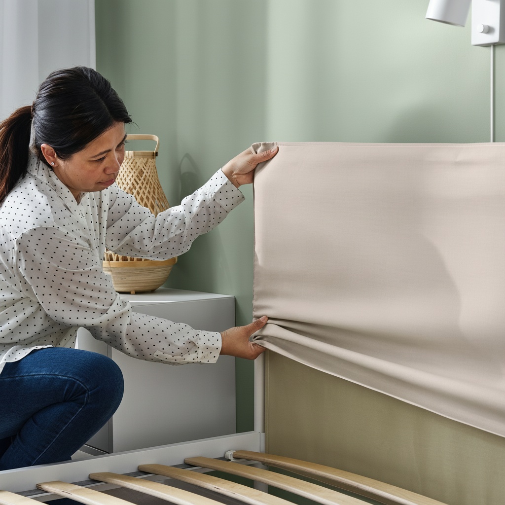 KLEPVIK Upholstered King Bed Frame - Image 2