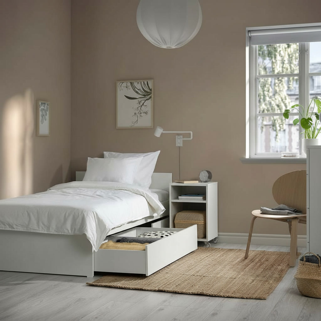 VANTARA 2-Drawer Storage Single Bed Frame - Image 4