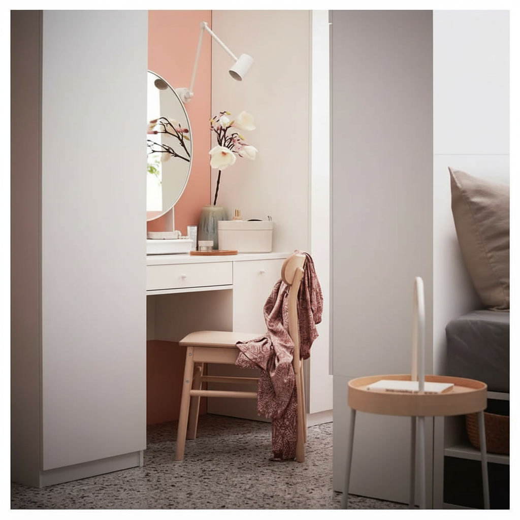 SYVORA 2-Drawer Vanity Table - Image 2