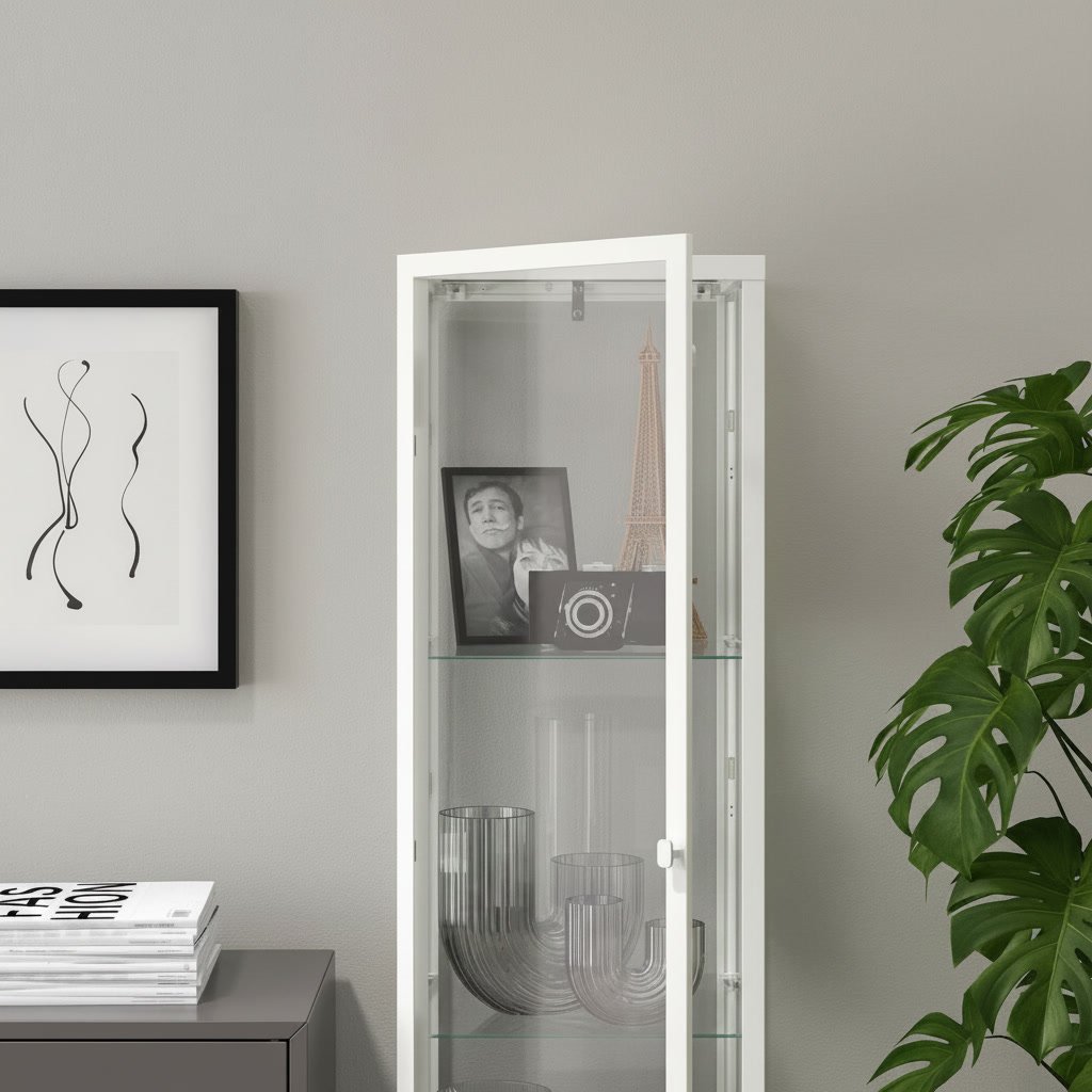 BLAVIK Tall Glass Display Cabinet - Image 3