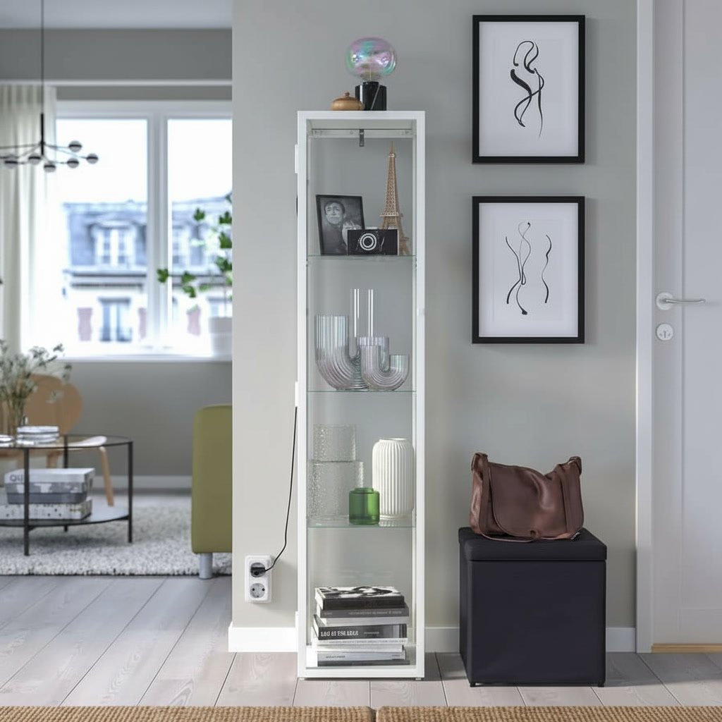 BLAVIK Tall Glass Display Cabinet - Image 2