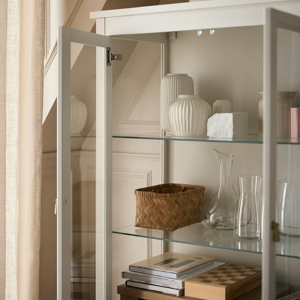 FJARVIK Glass Display Cabinet - Image 3