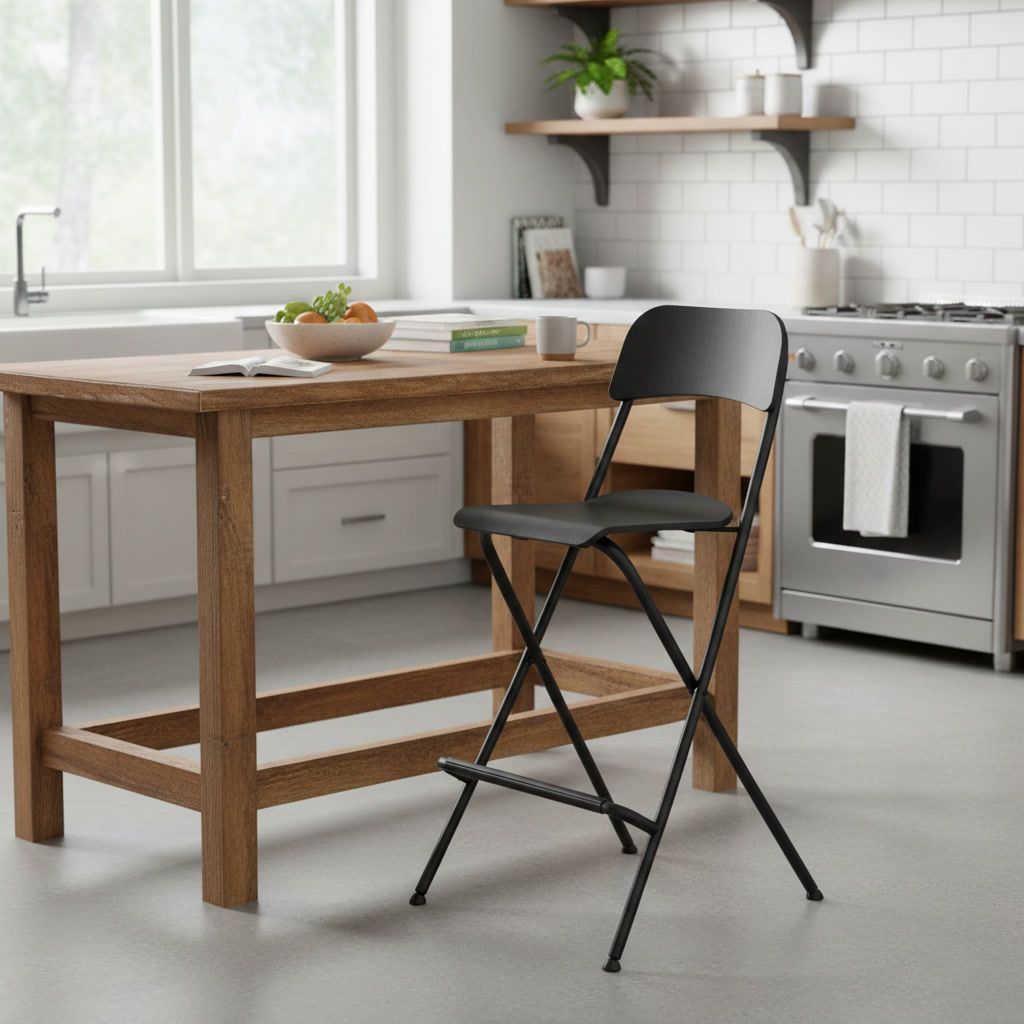 FRANVIK Folding Counter Bar Stool - Image 4