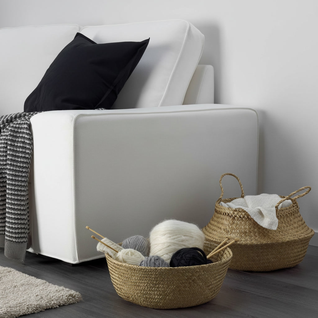FLADVIK Foldable Seagrass Storage Basket - Image 2