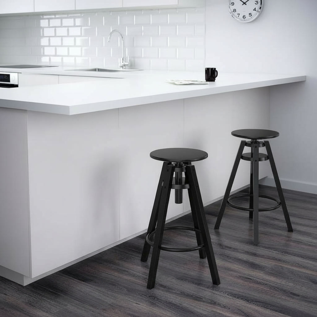 DALVIK Height Adjustable Tripod Bar Stool - Image 5