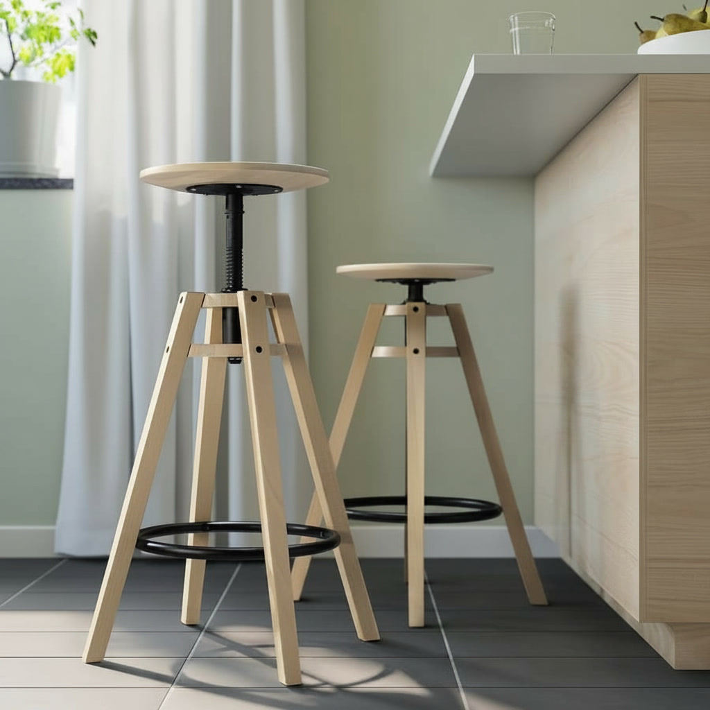 DALVIK Height Adjustable Tripod Bar Stool - Image 2