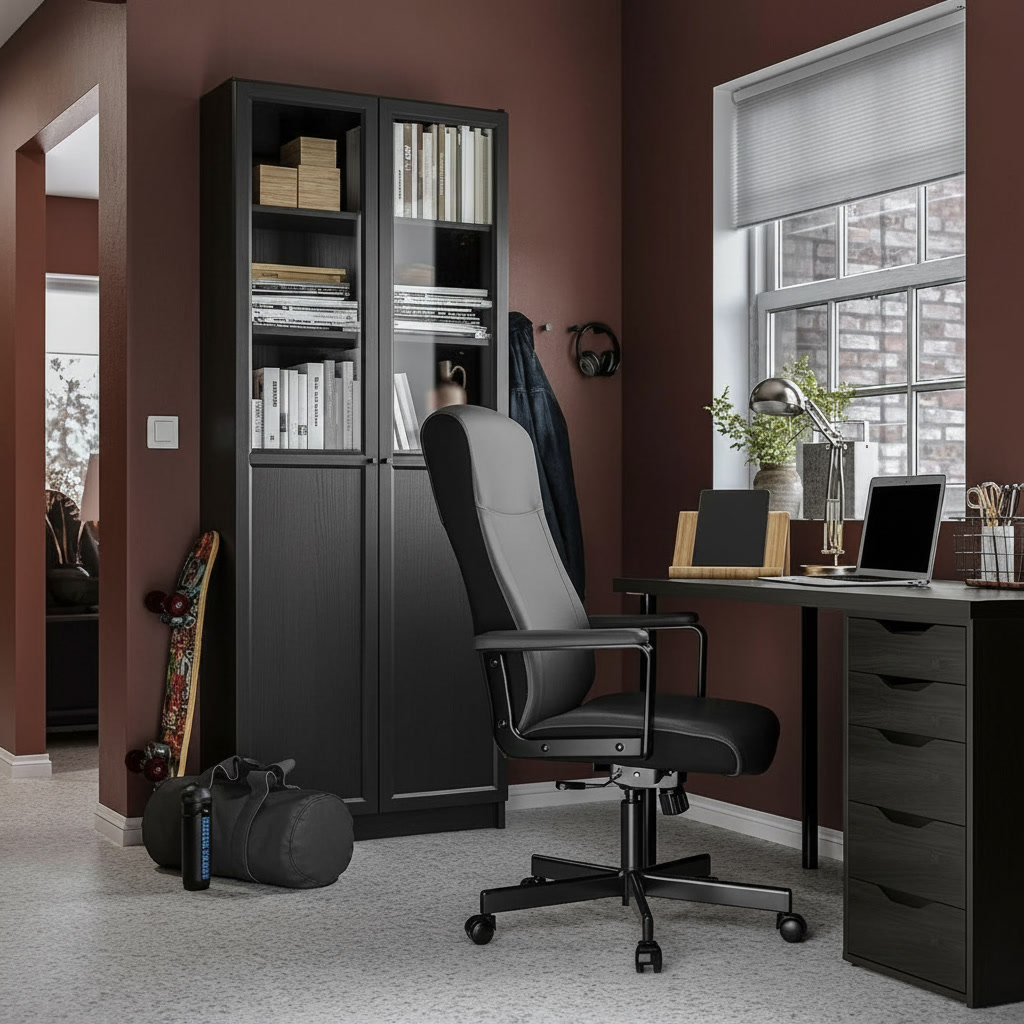 MILVIK Upholstered Executive Swivel Chair - Image 2