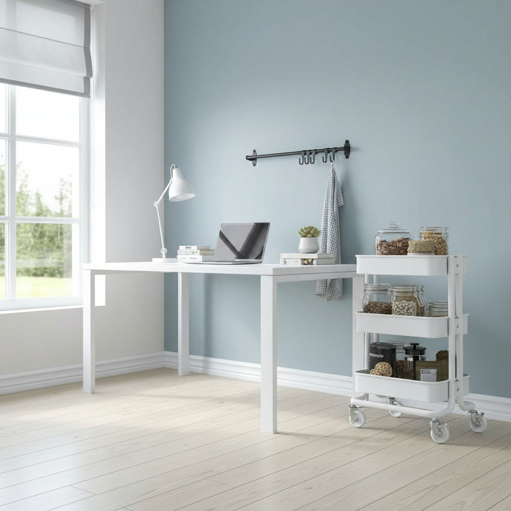 RASKVIK Three-Tier Rolling Storage Trolley - Image 3