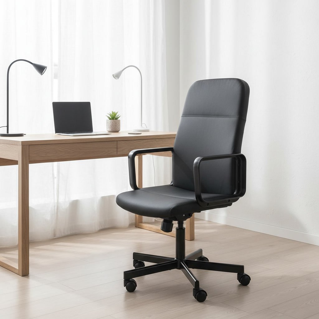RENVIK Upholstered Adjustable Swivel Chair - Image 2