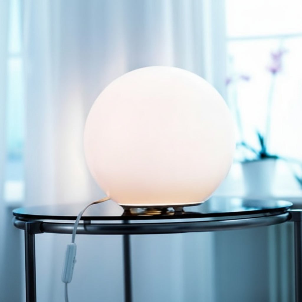 FARO Glass Globe Table Lamp - Image 2