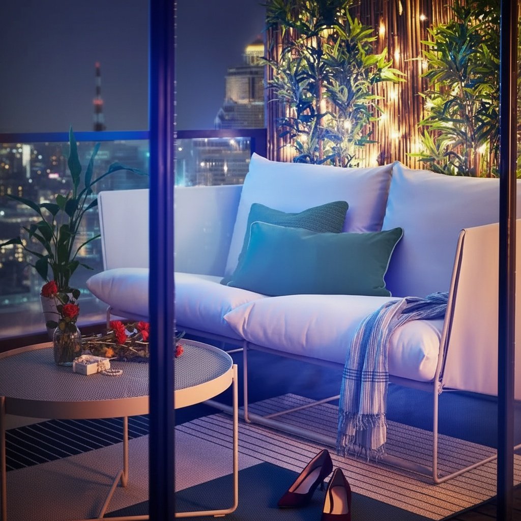 HAVSTAK Metal Frame 2-Seater Sofa - Image 2