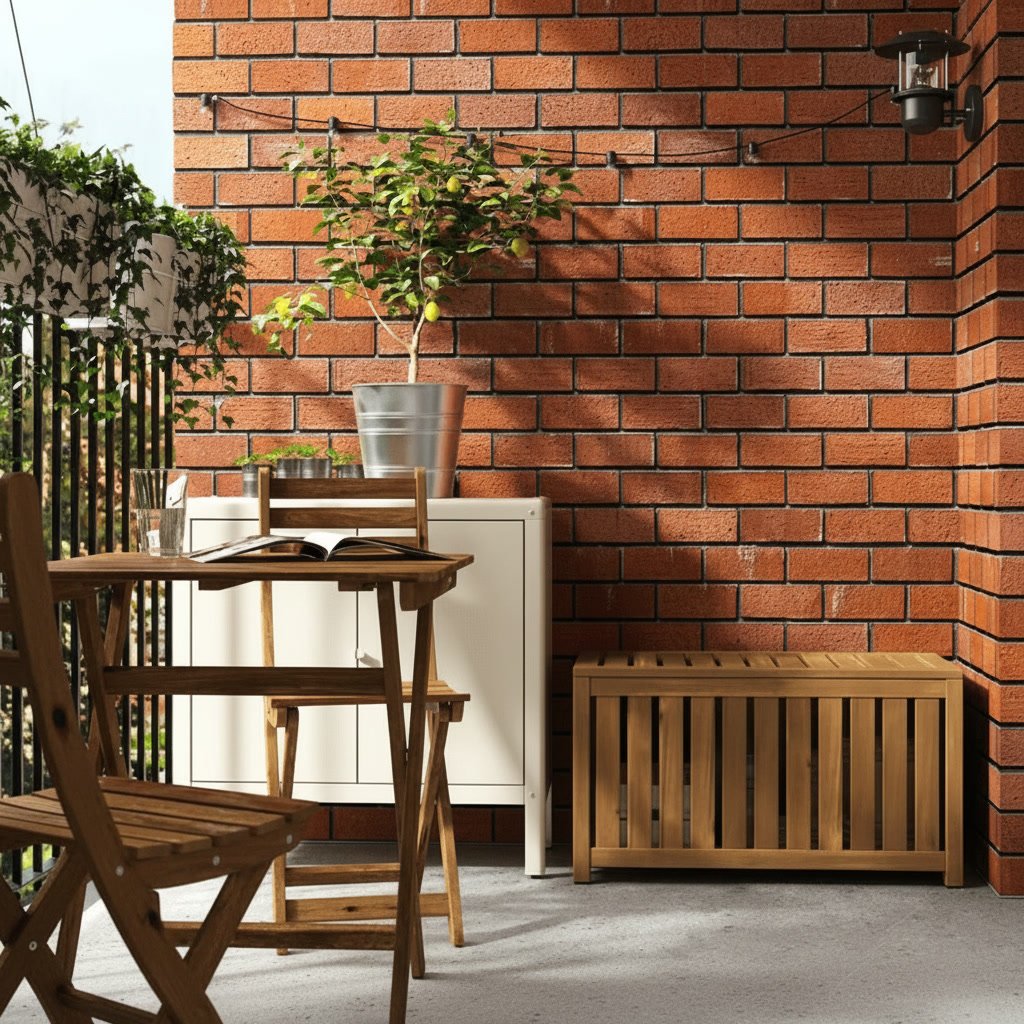NAMMAROK Wooden Storage Bench - Image 2