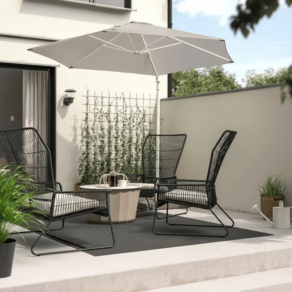 TALLSKER Woven Metal Armchair - Image 3