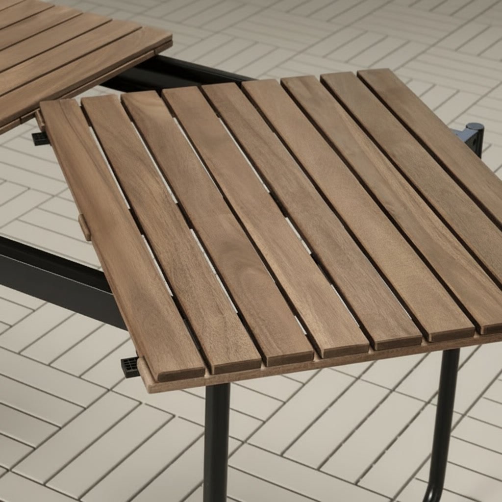 VASMEN Extendable Wooden Dining Table - Image 2