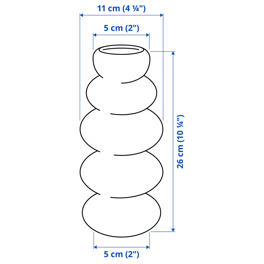 KALLVIK Cylindrical Glass Vase - Image 5