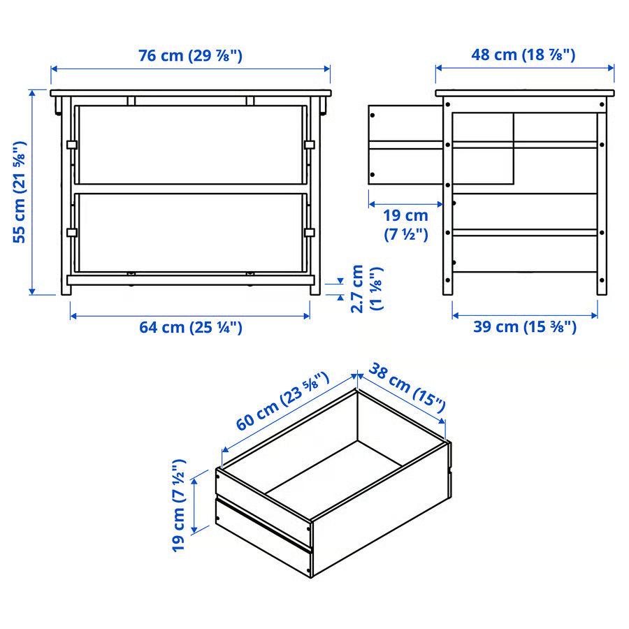 KRONVIK 3-Piece Bedroom Furniture Set - Image 8