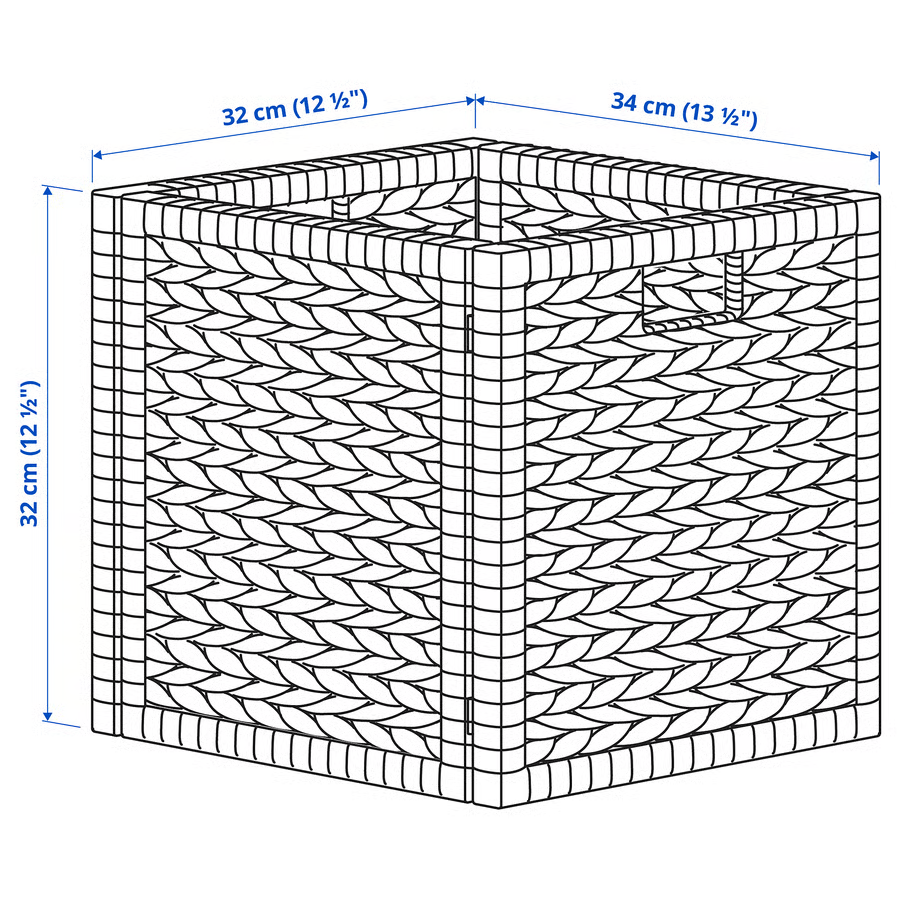 LABBVIK Handmade Water Hyacinth Storage Basket - Image 5
