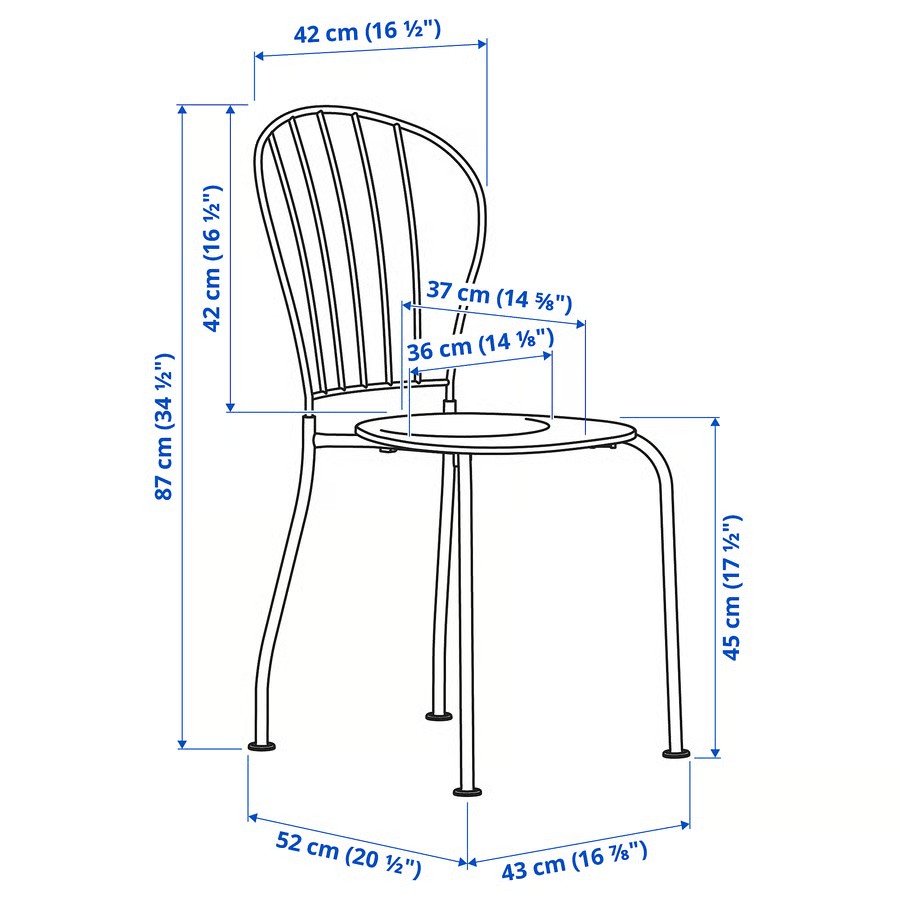 LECKO Metal Outdoor Chair - Image 5
