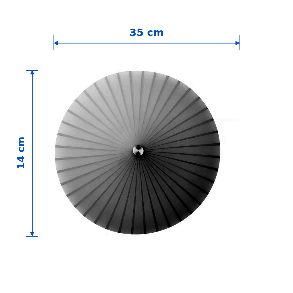 RORVIK Round Glass Wall Lamp - Image 6