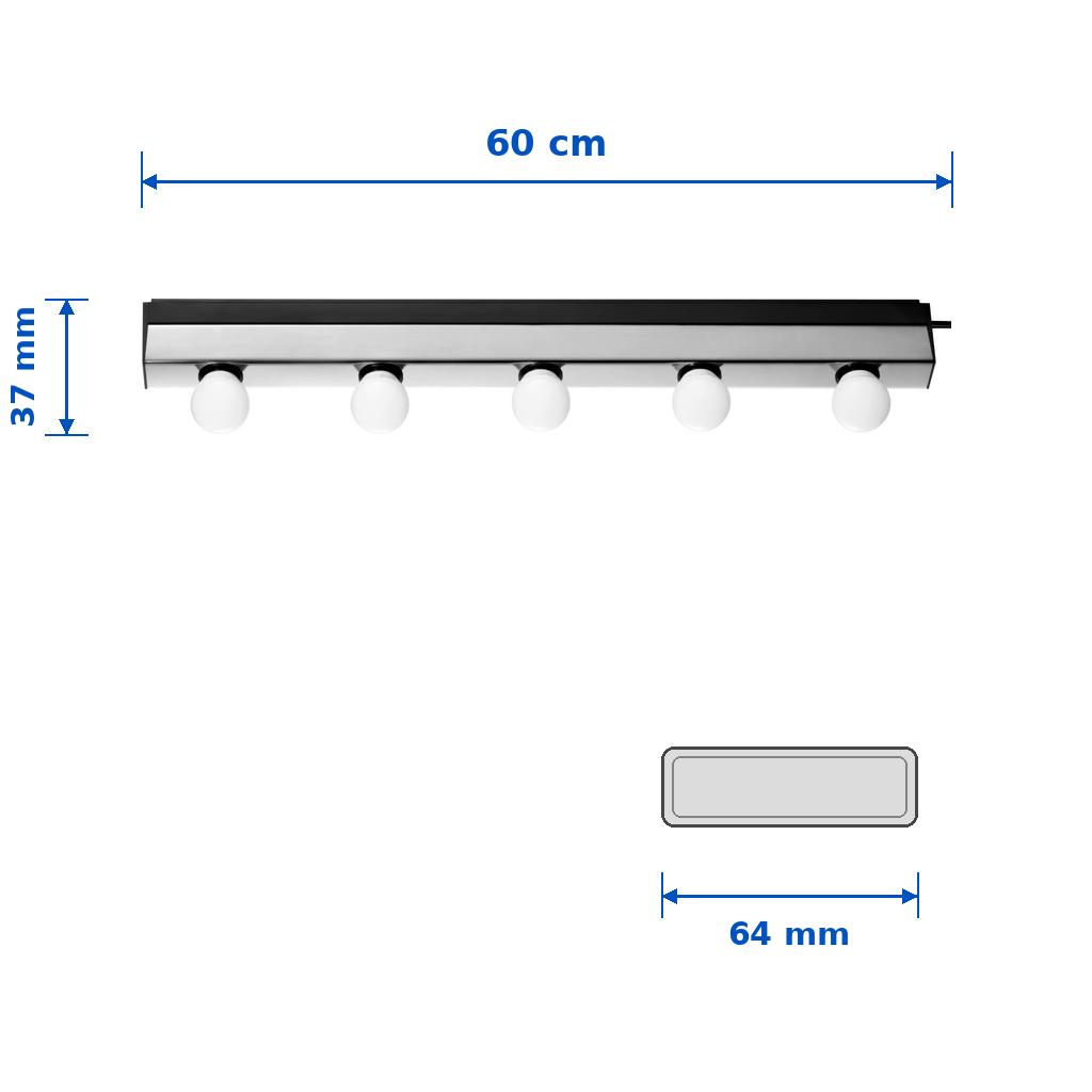 MUSVIK Chrome Plated Wall Lamp - Image 6
