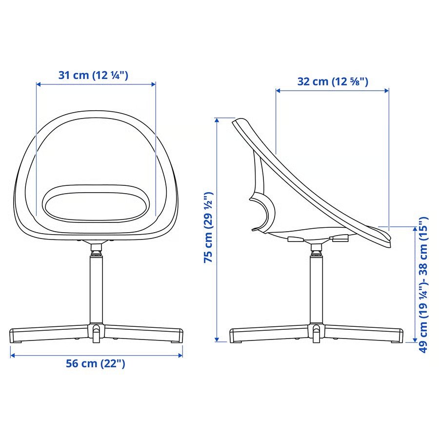 LOREGET SIBBOR Height-Adjustable Children's Chair - Image 3
