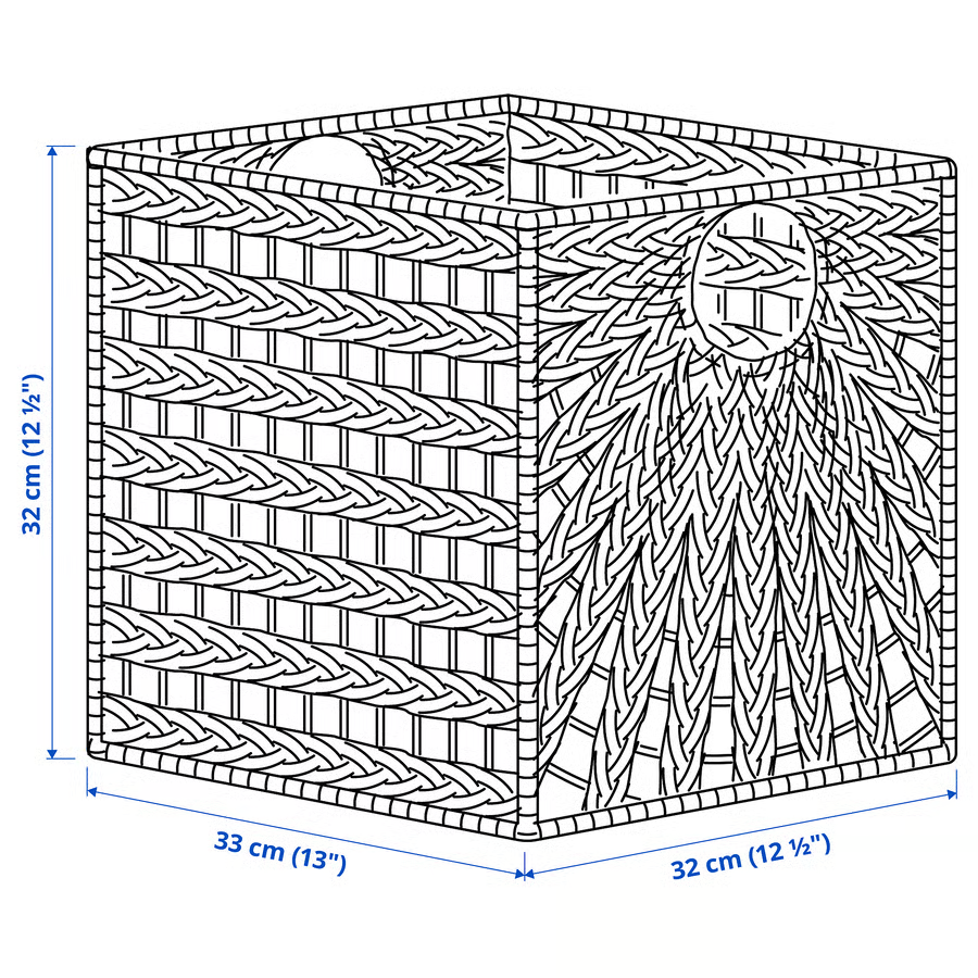 LUSTVIK Water Hyacinth Storage Basket - Image 5