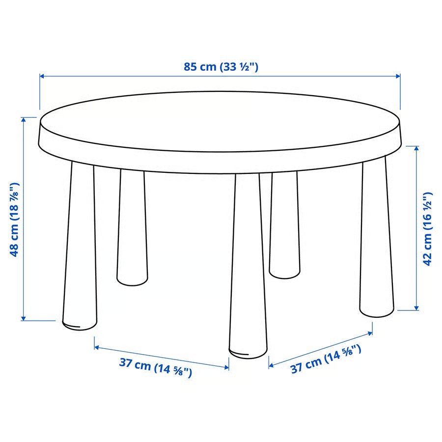MALMUT Children Round Plastic Table - Image 4