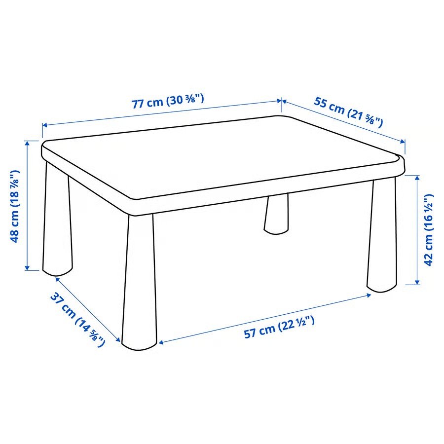 MALMUT Children Plastic Table - Image 8