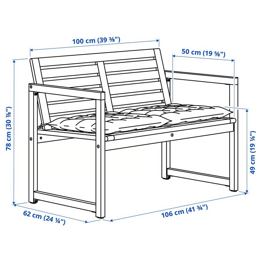 NAMMAROK Cushioned Bench - Image 4