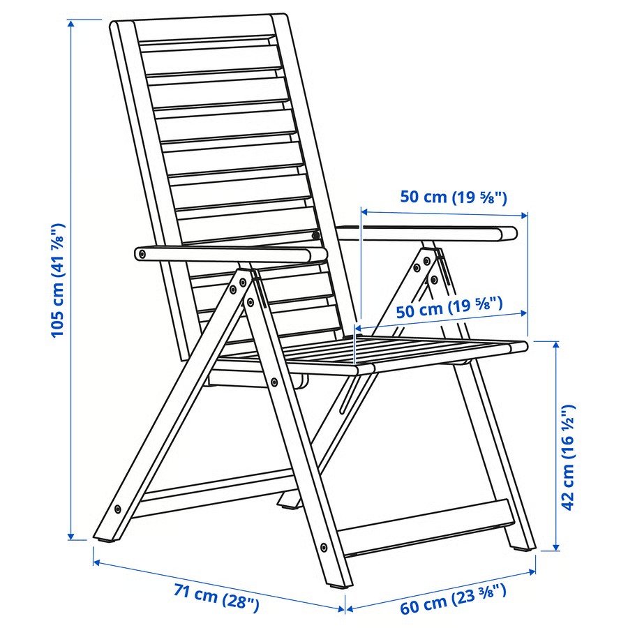 NAMMAROK Slatted-Back Reclining Chair - Image 4