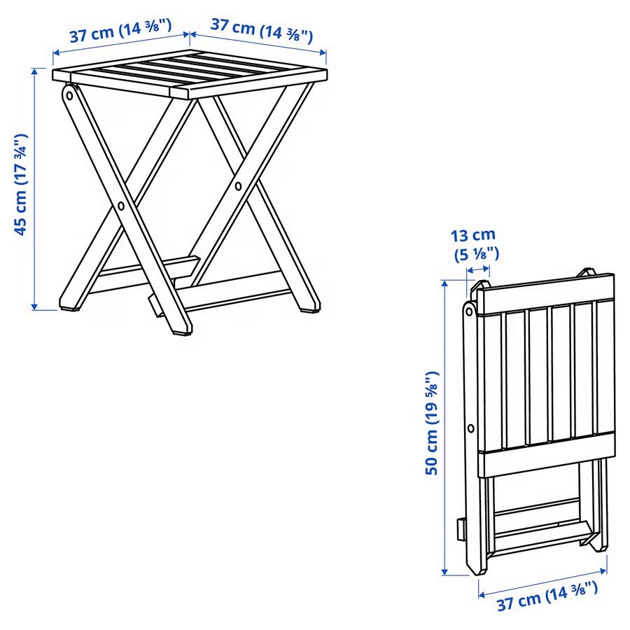 NAMMAROK Slatted Folding Stool - Image 3