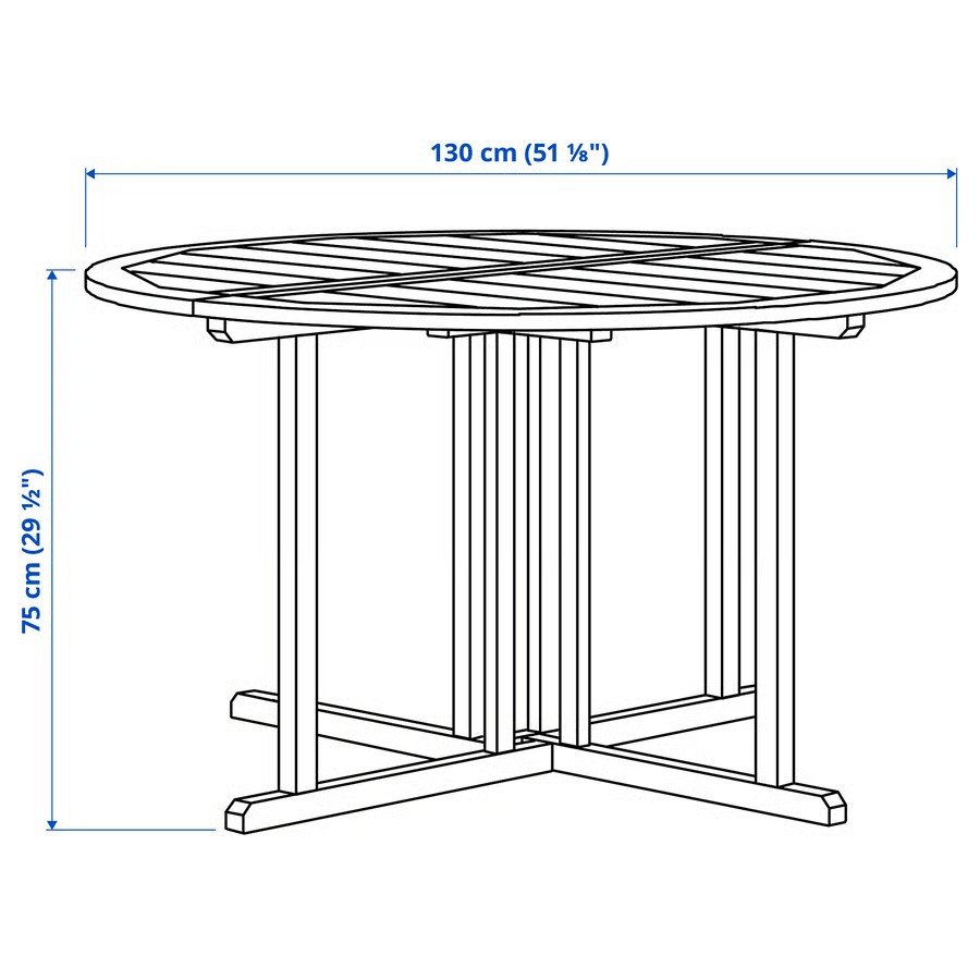 NAMMAROK Wooden Round Dining Table - Image 3