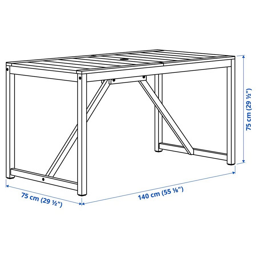 NAMMAROK Slatted Dining Table - Image 4