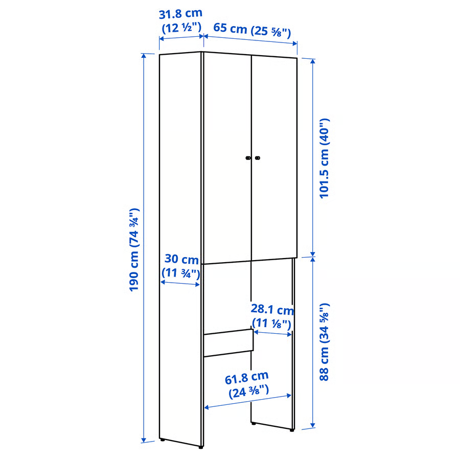 NYSVIK Washing Machine Storage Cabinet - Image 4