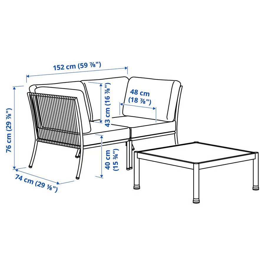 SEGERAN Cushioned 2-Seat Sofa - Image 5