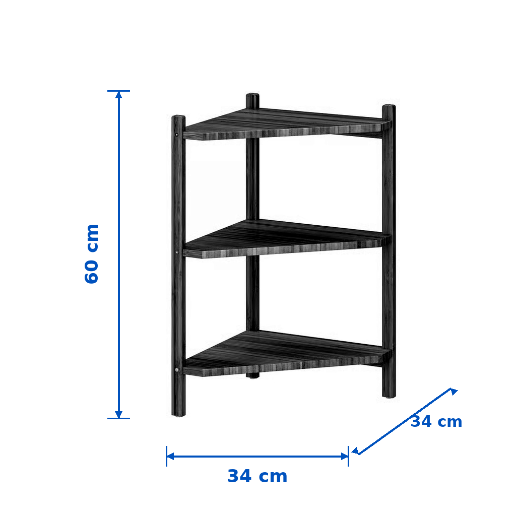 RAGVIK Bamboo Corner Shelf - Image 4