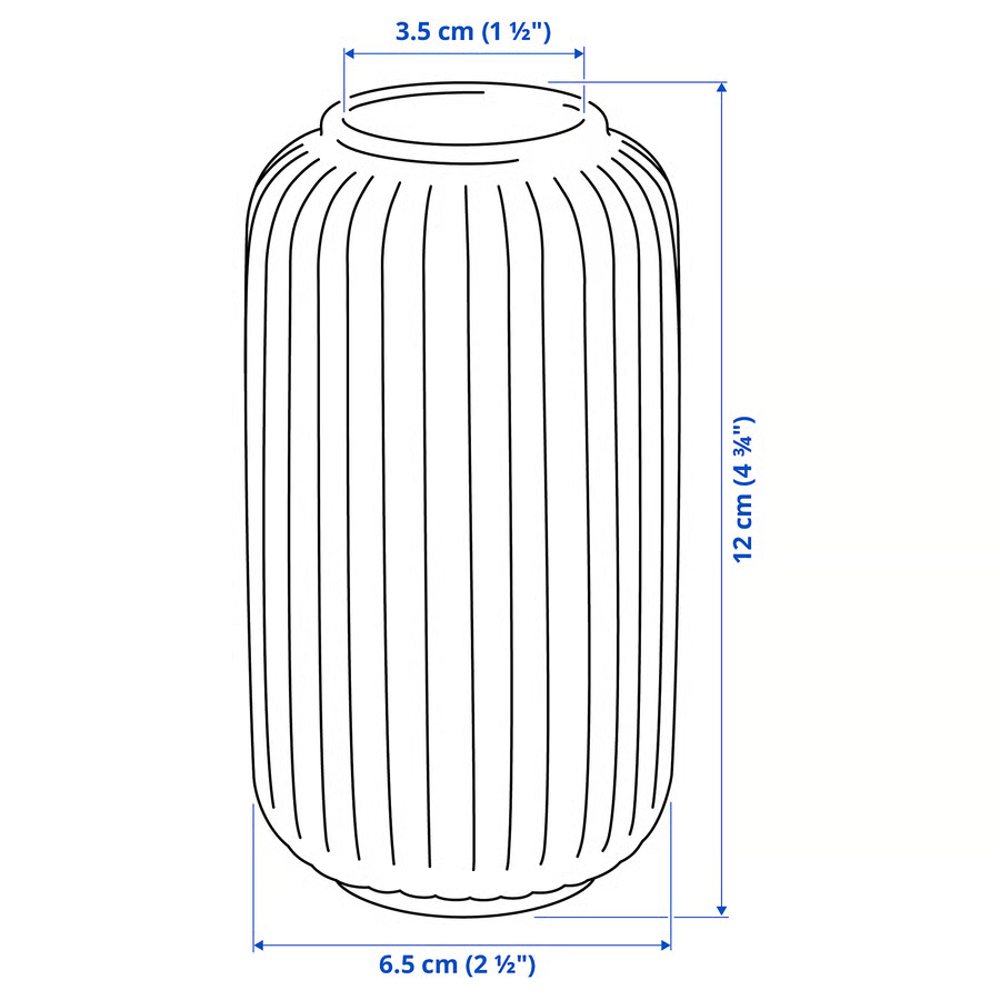 STILVIK Cylindrical Stoneware Vase - Image 4