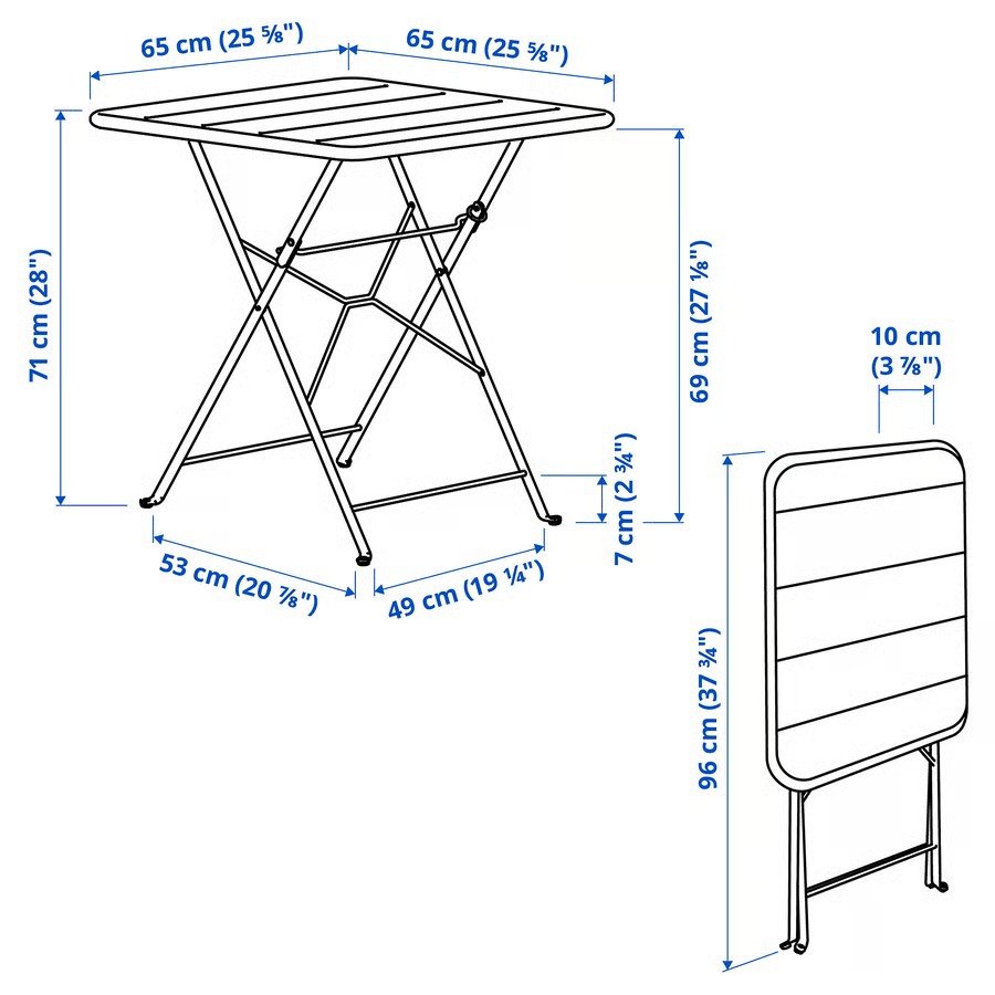 SUNDVAK Square Folding Table - Image 8