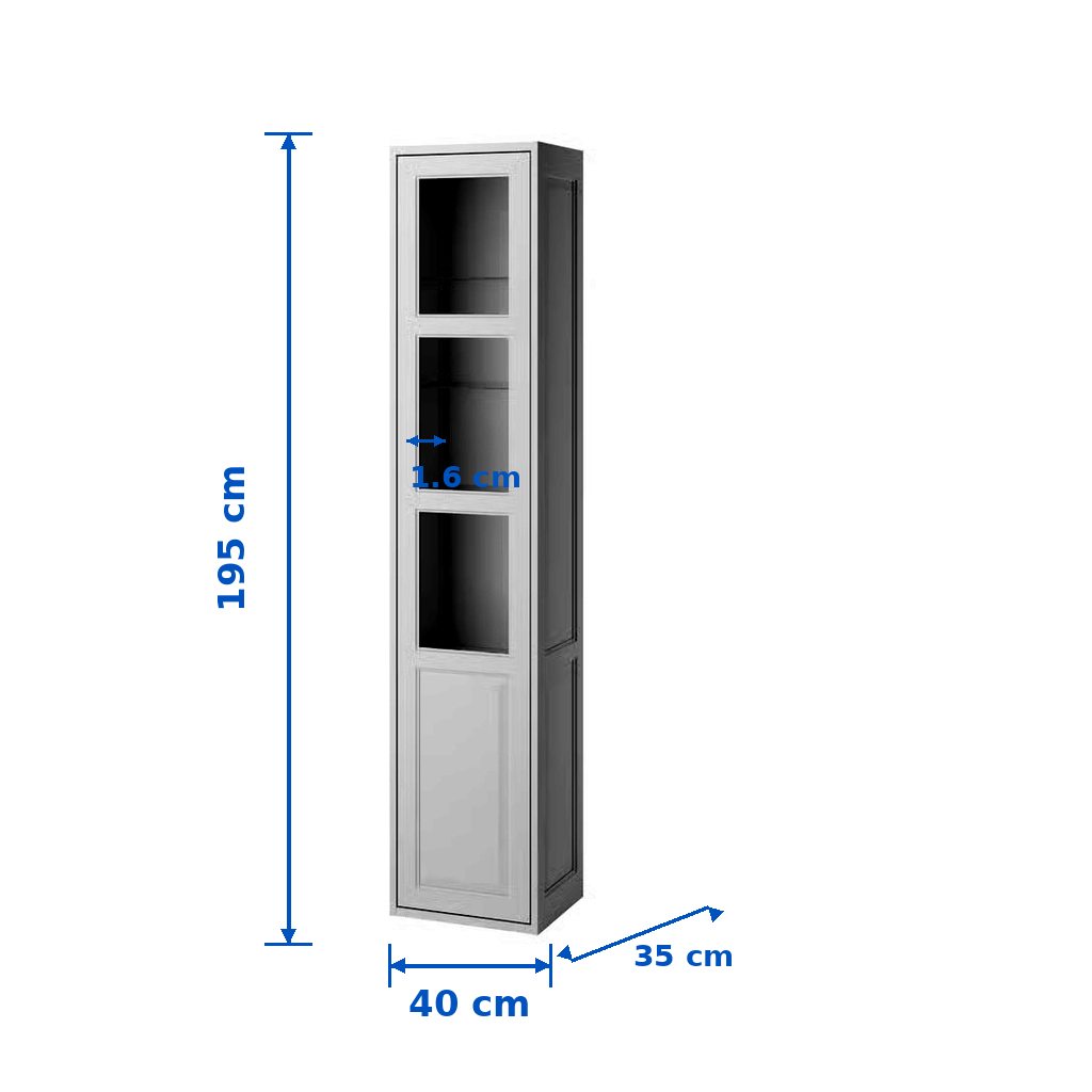 TANNVIK Tall Door Cabinet - Image 3