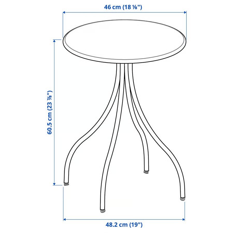 TANBRO Round Pedestal Side Table - Image 13