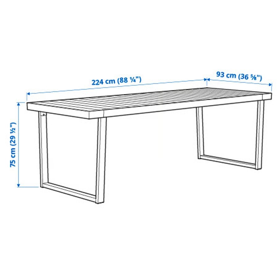 VARMANSO Rectangular 6-Chair Dining Set - Image 7