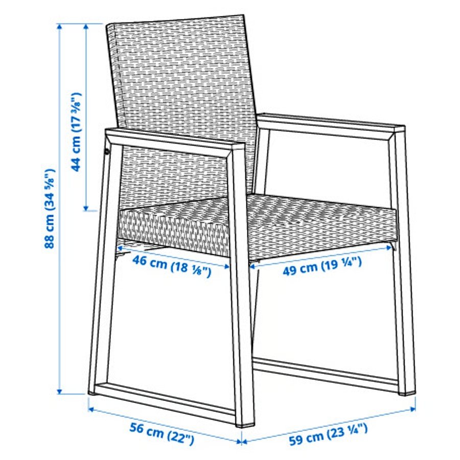 VARMANSO Rectangular 6-Chair Dining Set - Image 6